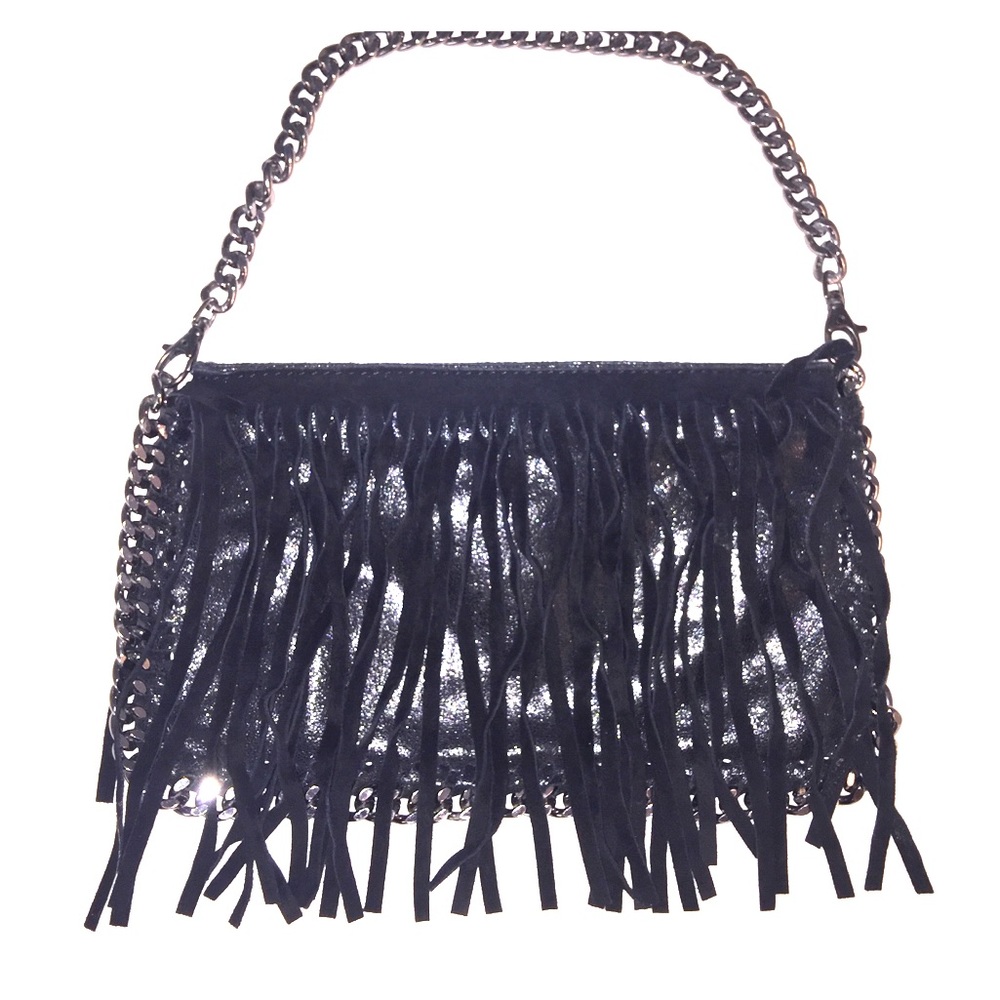 Genuine Italian leather black purse